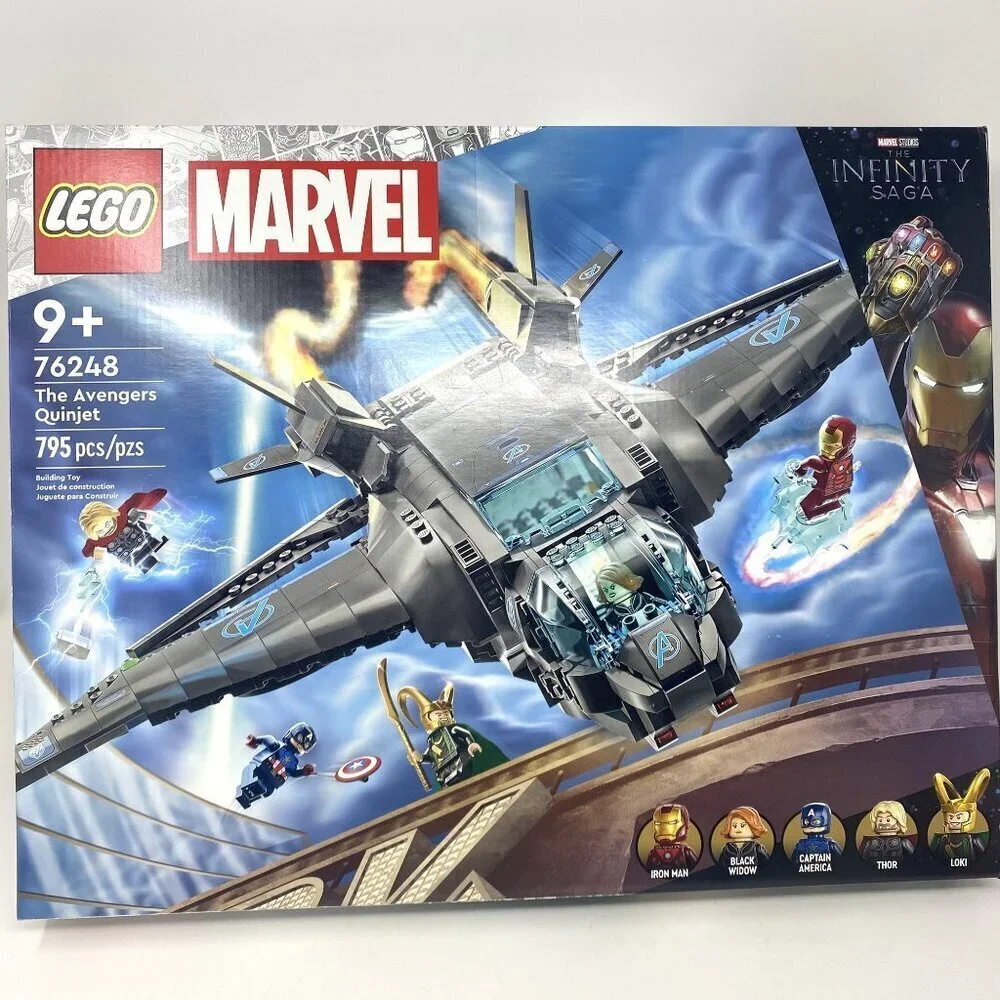 LEGO Marvel The Avengers Quinjet 76248 Spaceship Minifigures Infinity Saga NEW - Picture 3 of 10
